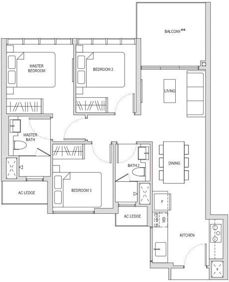 Affinity at Serangoon Singapore Condominium Floor Plan Affinity at Serangoon Singapore Condominium Floor Plan