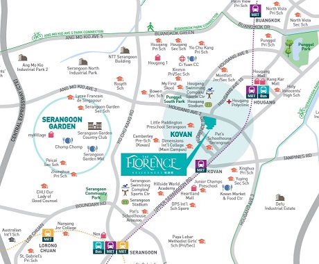 The Florence Residences Location Map The Florence Residences Location Map